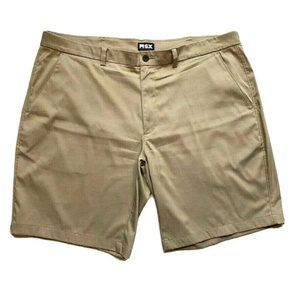 MSX By Michael Strahan Golf Shorts Men 42 Chino Performance Stretch Khaki Sports
